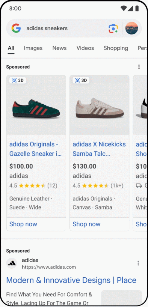 Shopping Ads 3D Google Marketing Live